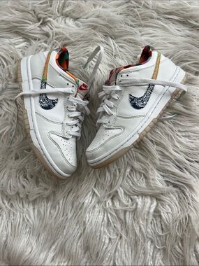 Nike Dunk Paisley Swoosh and Multicolor Trim